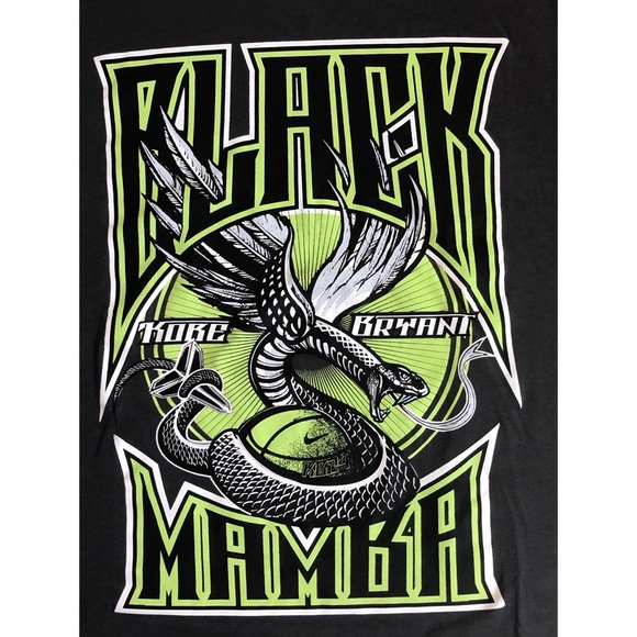 Kobe Bryant Black Mamba Nike Dri-Fit T-Shirt Sz L - Picture 3 of 11